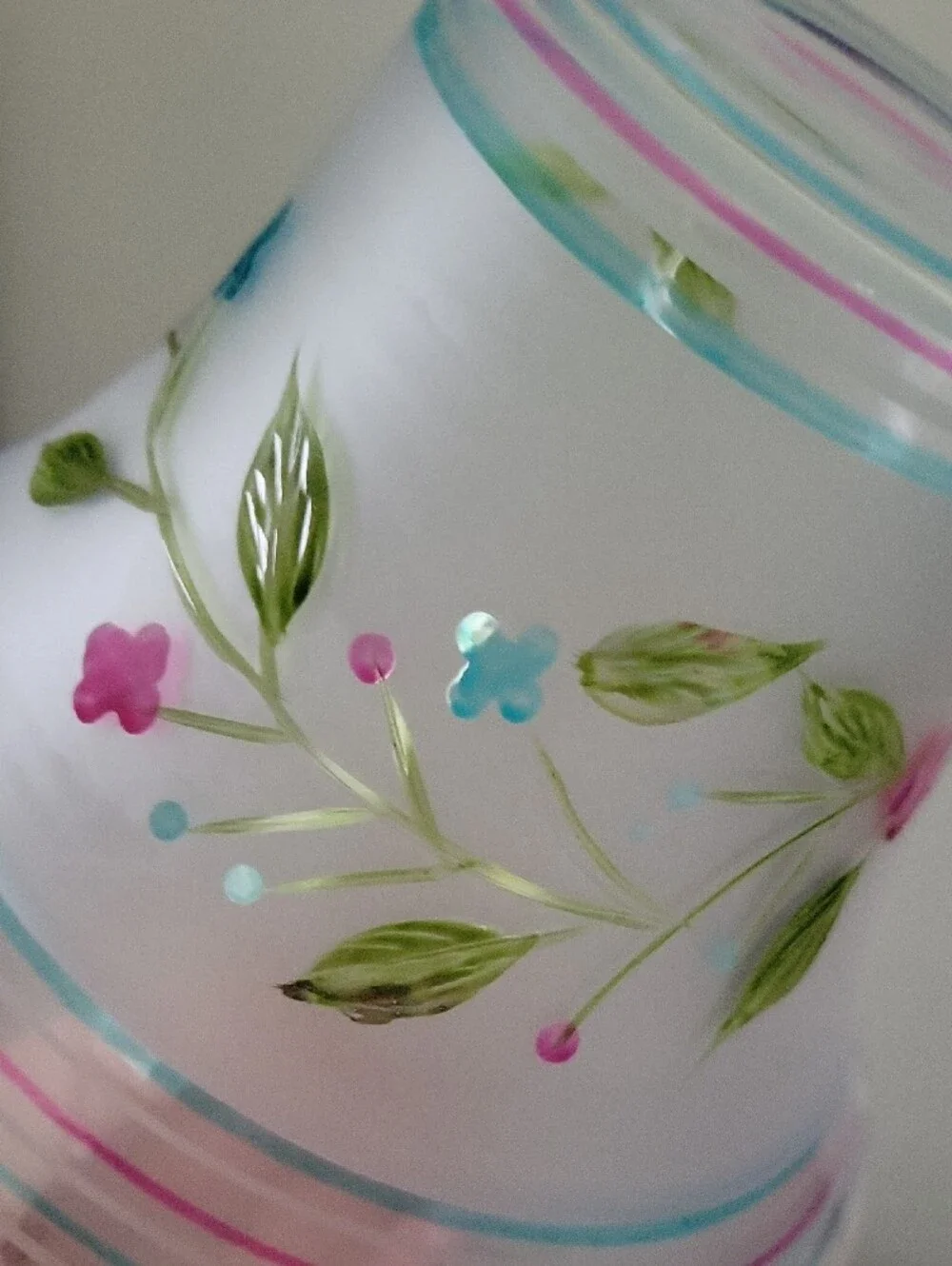 Yankee Candle Frosted Glass Floral Shade and Plate